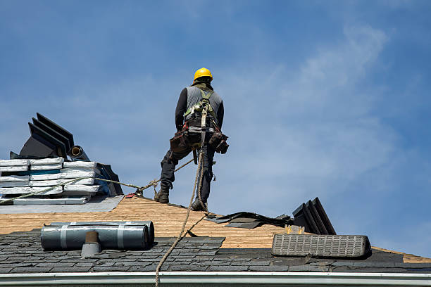 Professional Roof Replacement technician working in Etna, CA